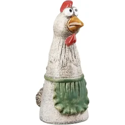 Zaunhocker Keramik Huhn Gerda und Otilie Höhe 21 cm