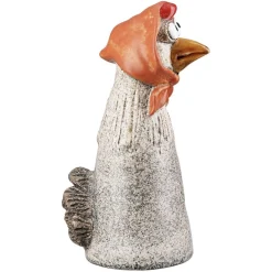 Zaunhocker Keramik Huhn Gerda und Otilie Höhe 21 cm