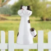 Zaunhocker Keramik Katze KIARA Höhe 17 cm