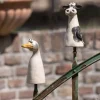 Zaunhocker Keramik Kuh und Ente